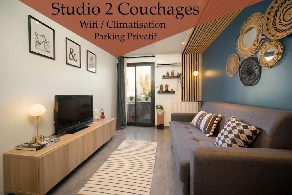 Air-Conditioned Apartment With Private Parking Marseille Bagian luar foto